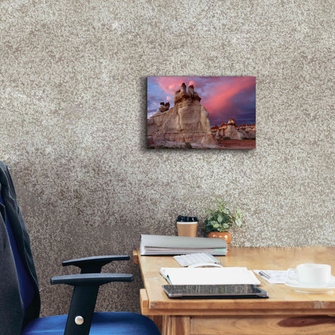 Image of 'Blue Canyon Dusk' by Mike Jones, Giclee Canvas Wall Art,18 x 12