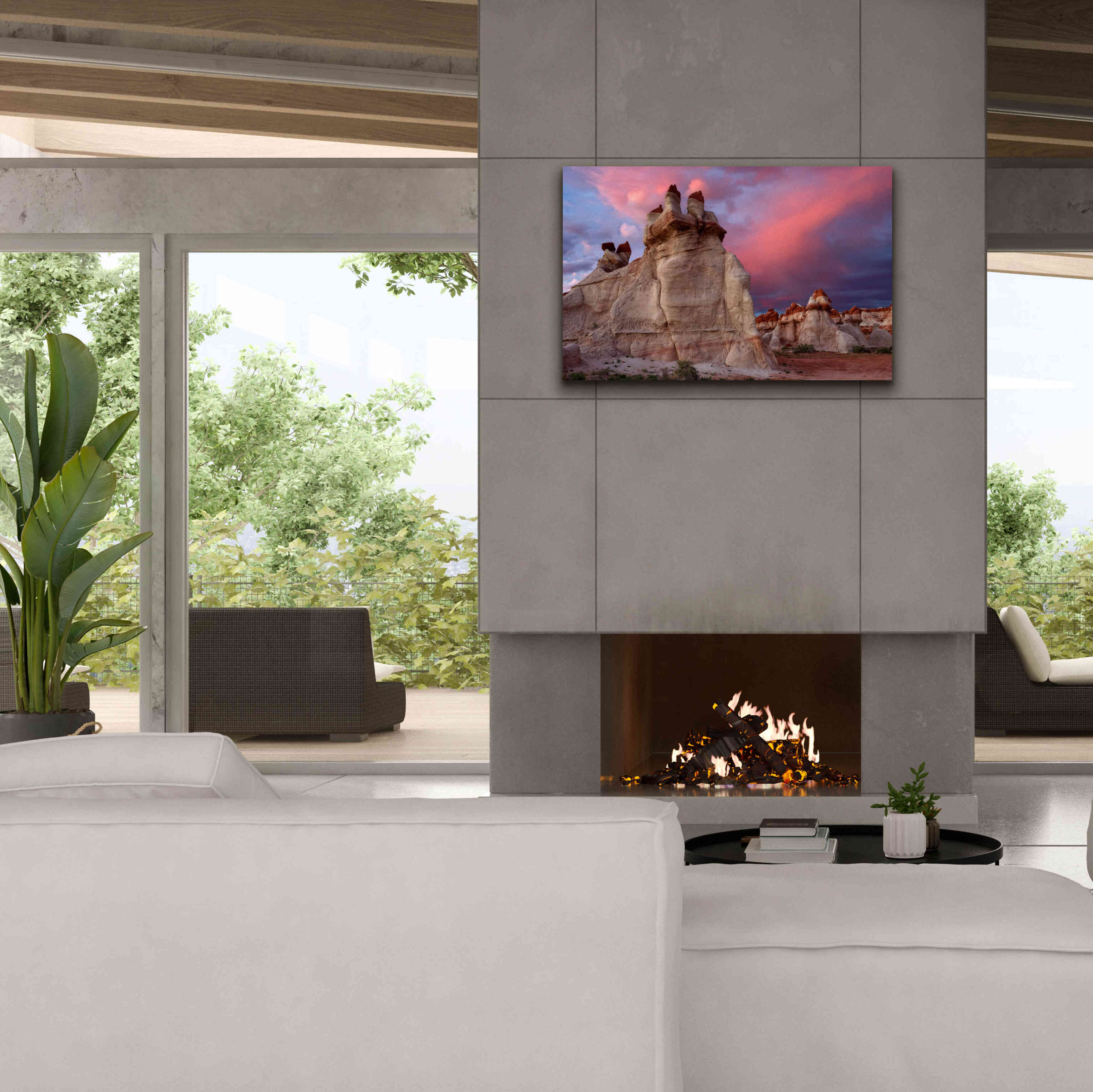 'Blue Canyon Dusk' by Mike Jones, Giclee Canvas Wall Art,40 x 26