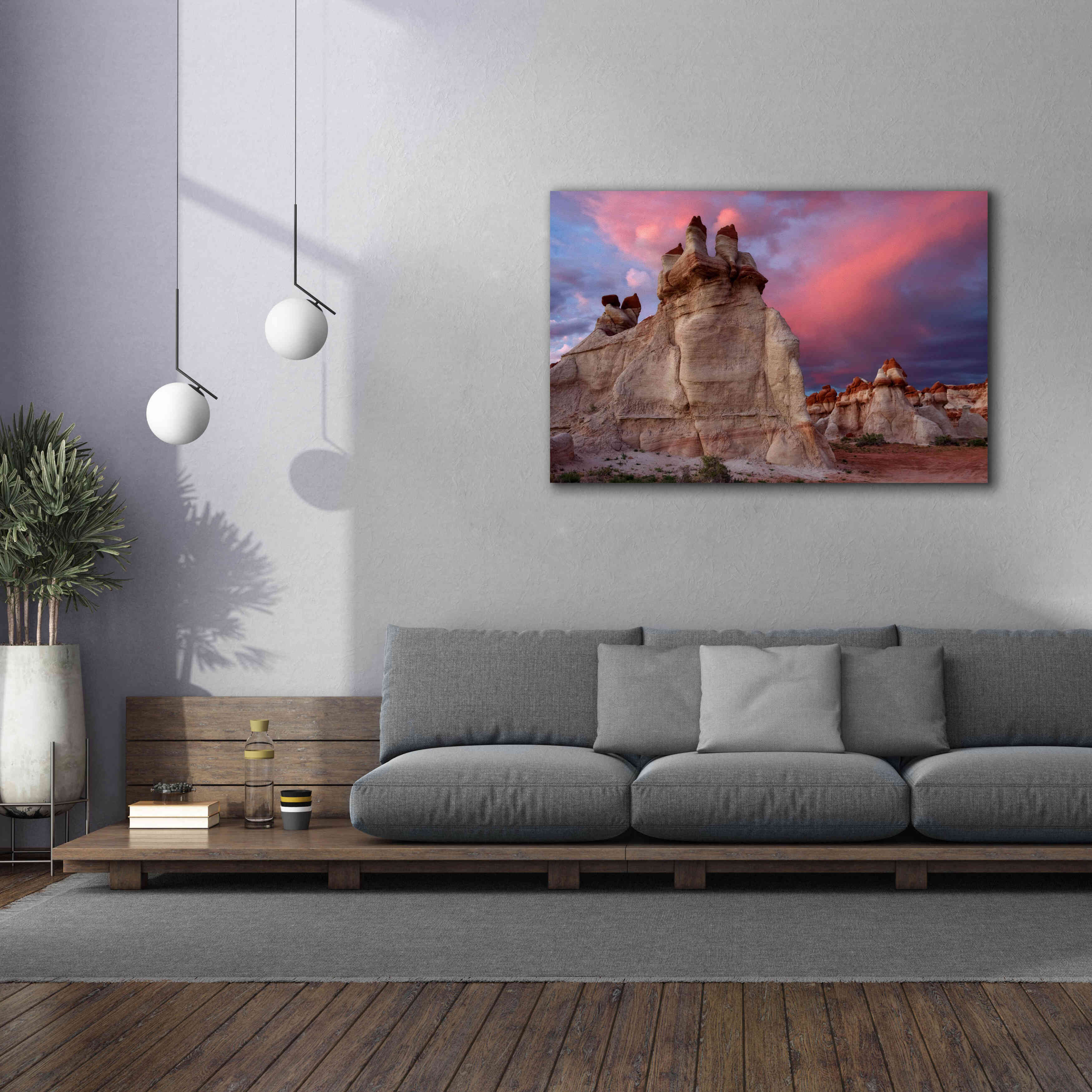 'Blue Canyon Dusk' by Mike Jones, Giclee Canvas Wall Art,60 x 40