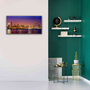 'Chicago Dusk full skyline' by Mike Jones, Giclee Canvas Wall Art,40 x 20
