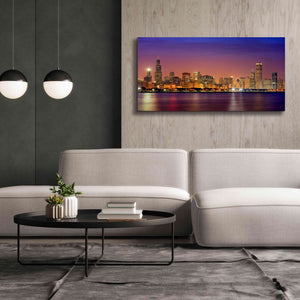 'Chicago Dusk full skyline' by Mike Jones, Giclee Canvas Wall Art,60 x 30