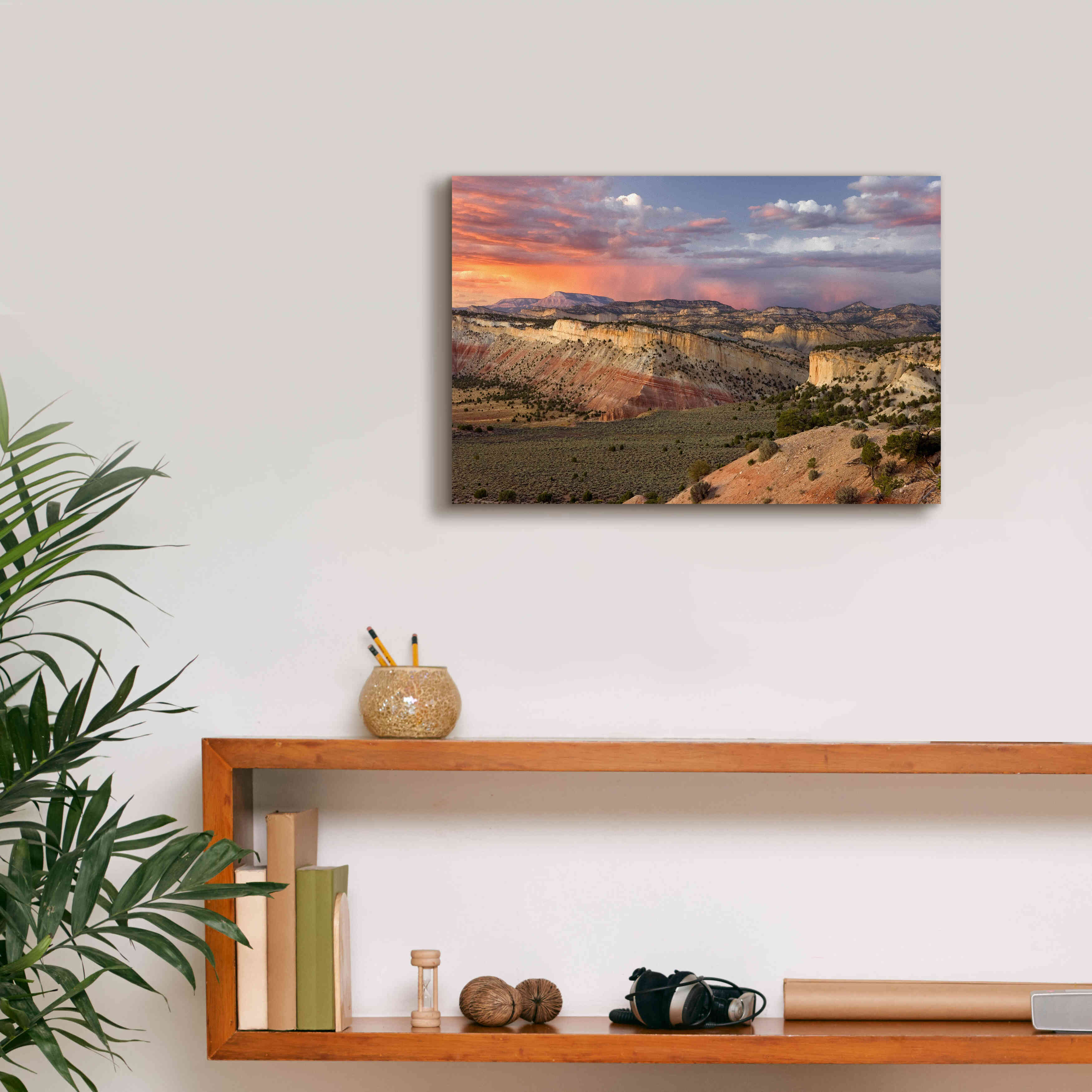'Cottonwood Canyon Rd' by Mike Jones, Giclee Canvas Wall Art,18 x 12