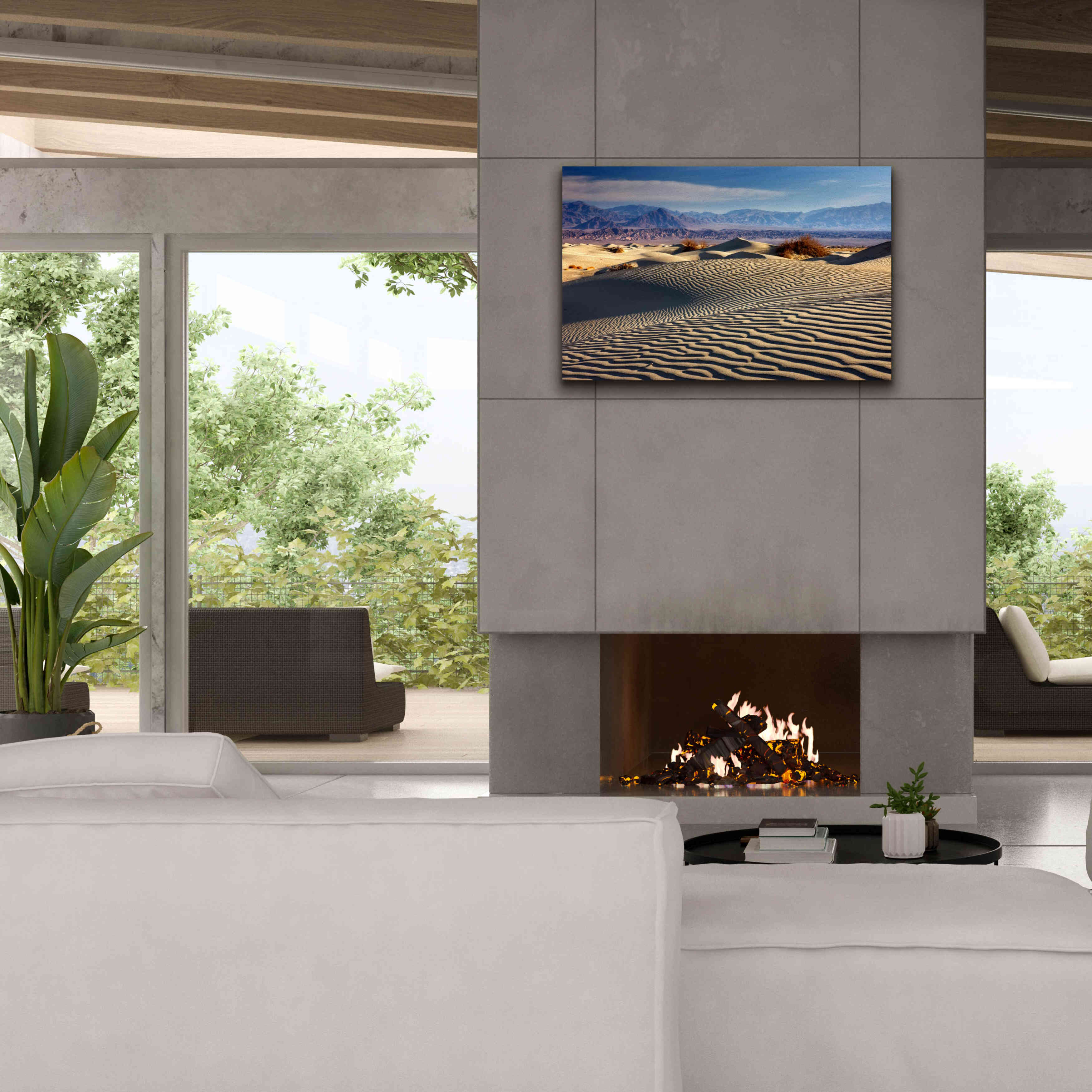 'Death Valley Mesquite Dunes' by Mike Jones, Giclee Canvas Wall Art,40 x 26
