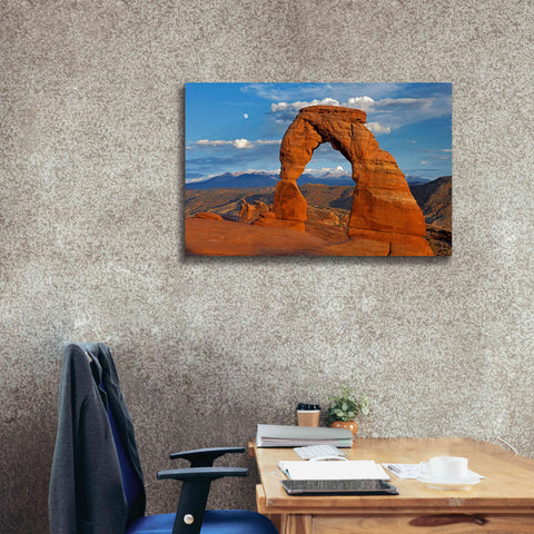 Image of 'Delicate Arch Sunset' by Mike Jones, Giclee Canvas Wall Art,40 x 26