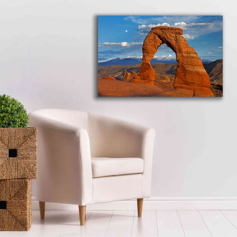 Image of 'Delicate Arch Sunset' by Mike Jones, Giclee Canvas Wall Art,40 x 26