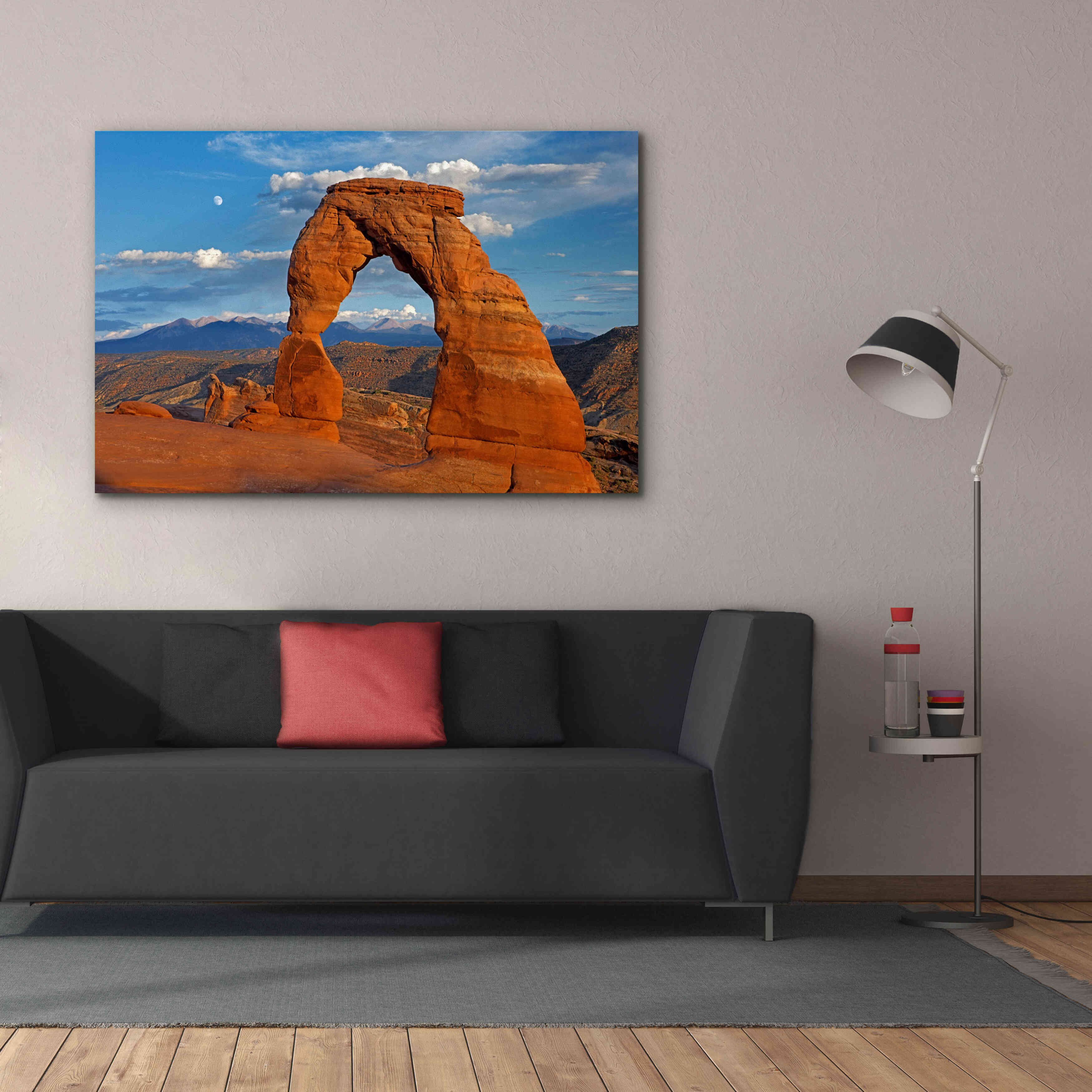 'Delicate Arch Sunset' by Mike Jones, Giclee Canvas Wall Art,60 x 40