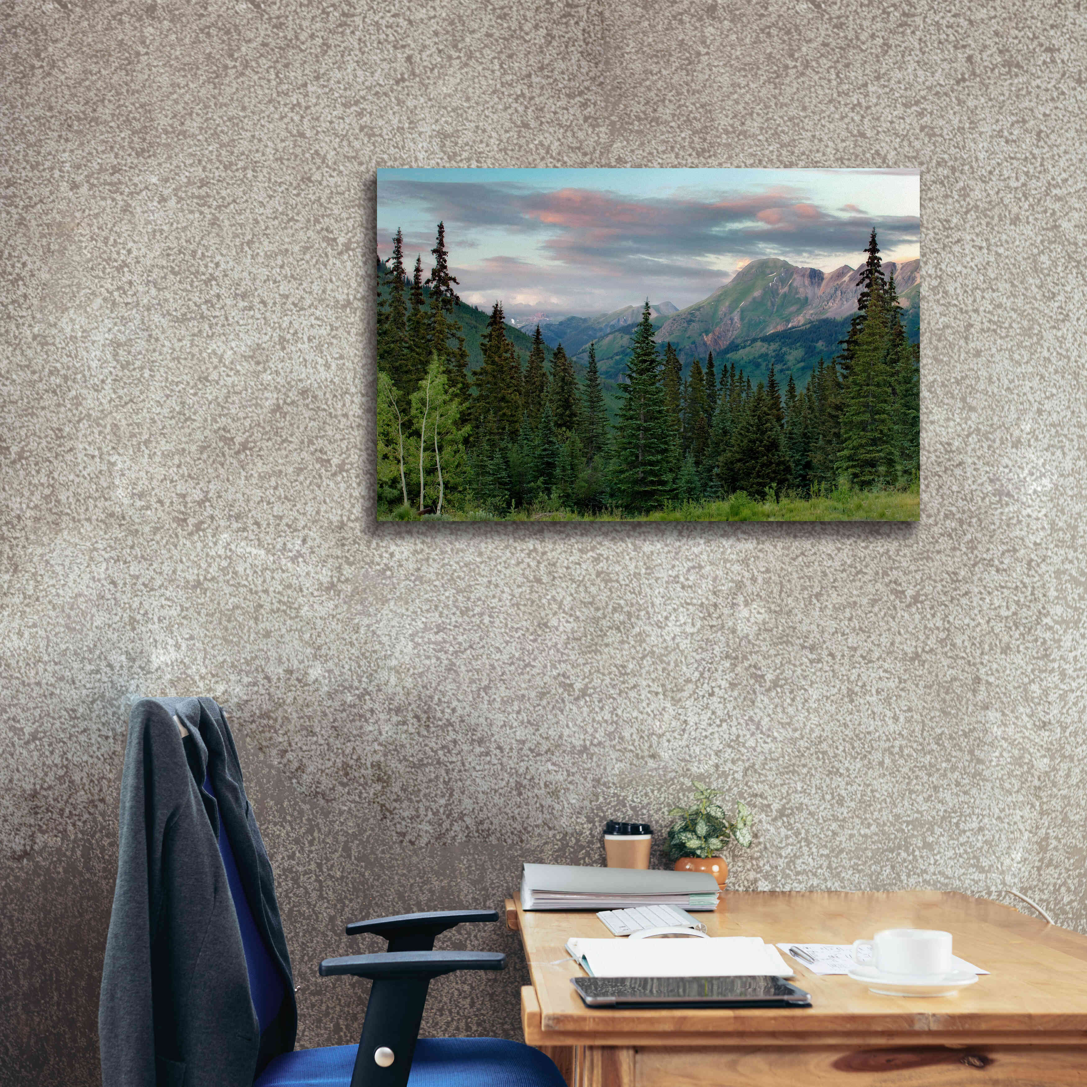 'Dusk Near Ouray' by Mike Jones, Giclee Canvas Wall Art,40 x 26