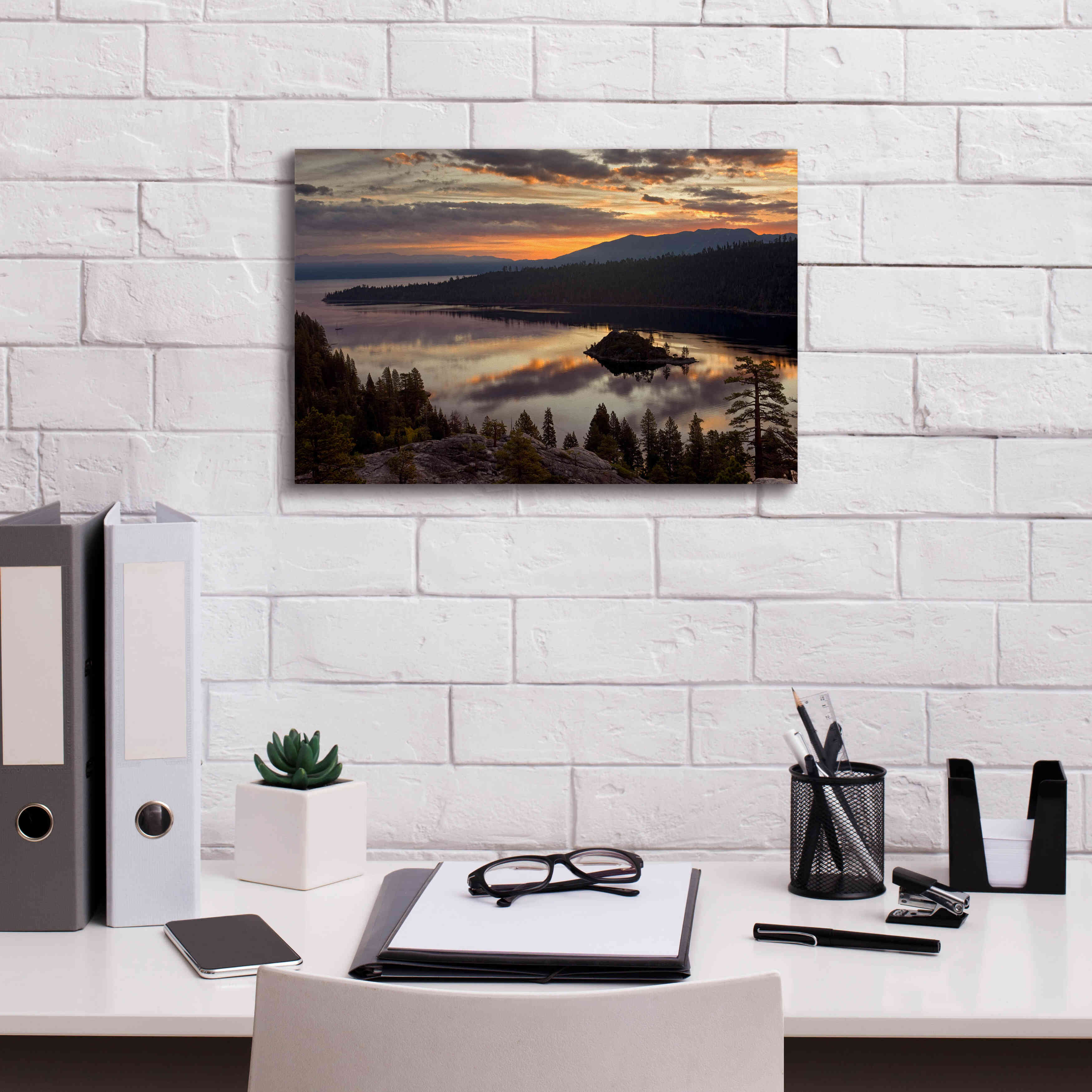 'Emerald Bay' by Mike Jones, Giclee Canvas Wall Art,18 x 12