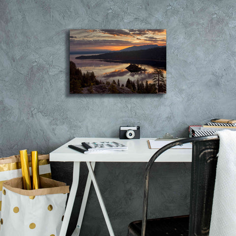 Image of 'Emerald Bay' by Mike Jones, Giclee Canvas Wall Art,18 x 12