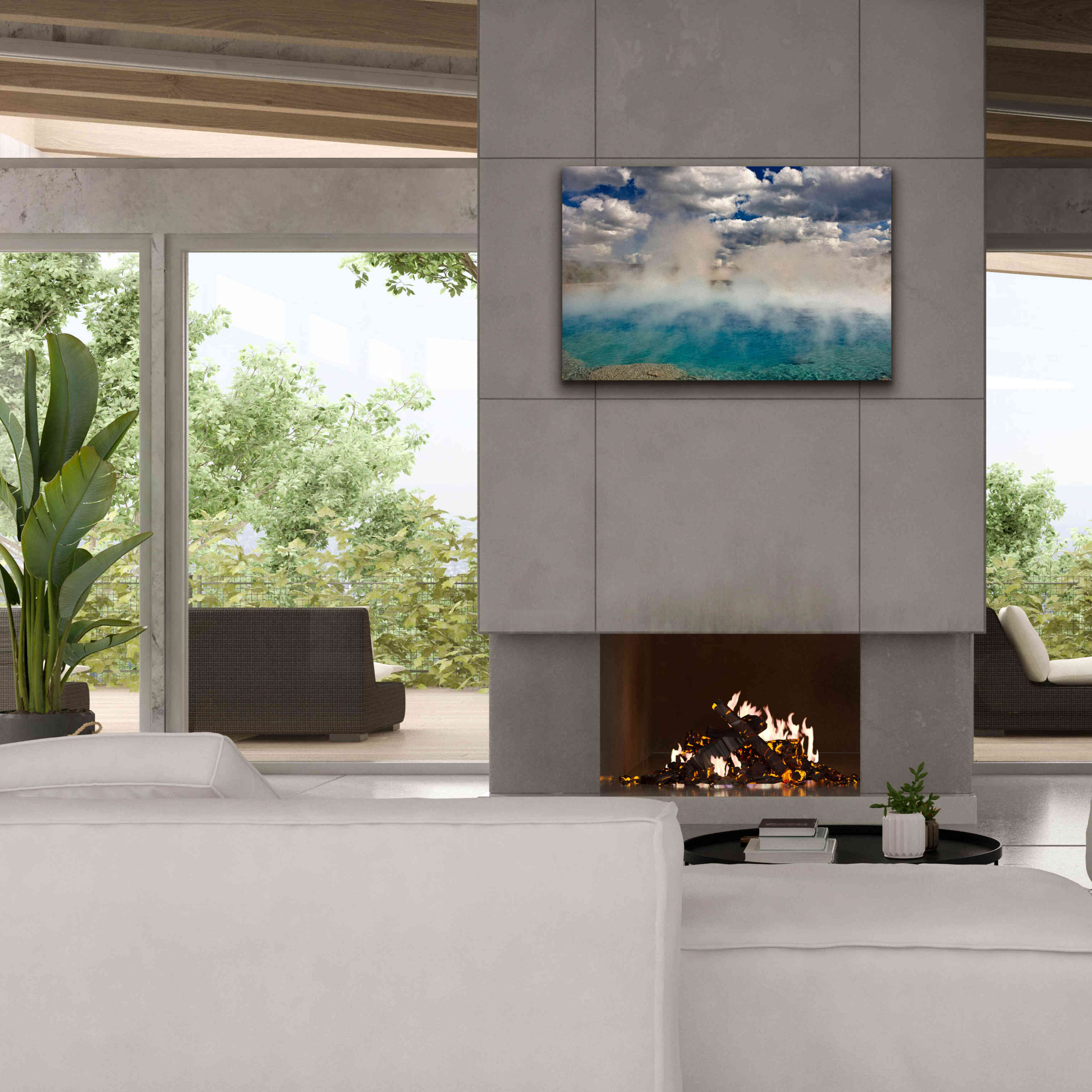 'Excelsior Geiser' by Mike Jones, Giclee Canvas Wall Art,40 x 26