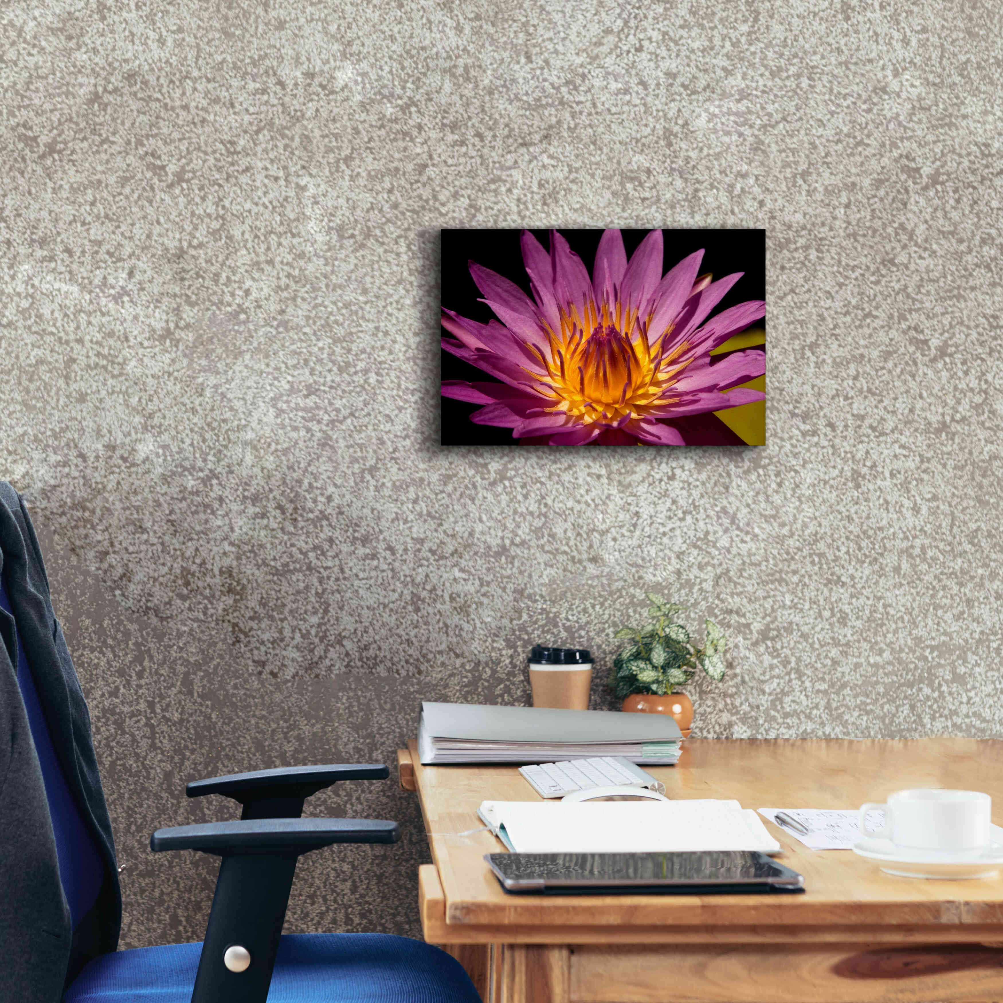 'Fairchild Gardens Lily' by Mike Jones, Giclee Canvas Wall Art,18 x 12