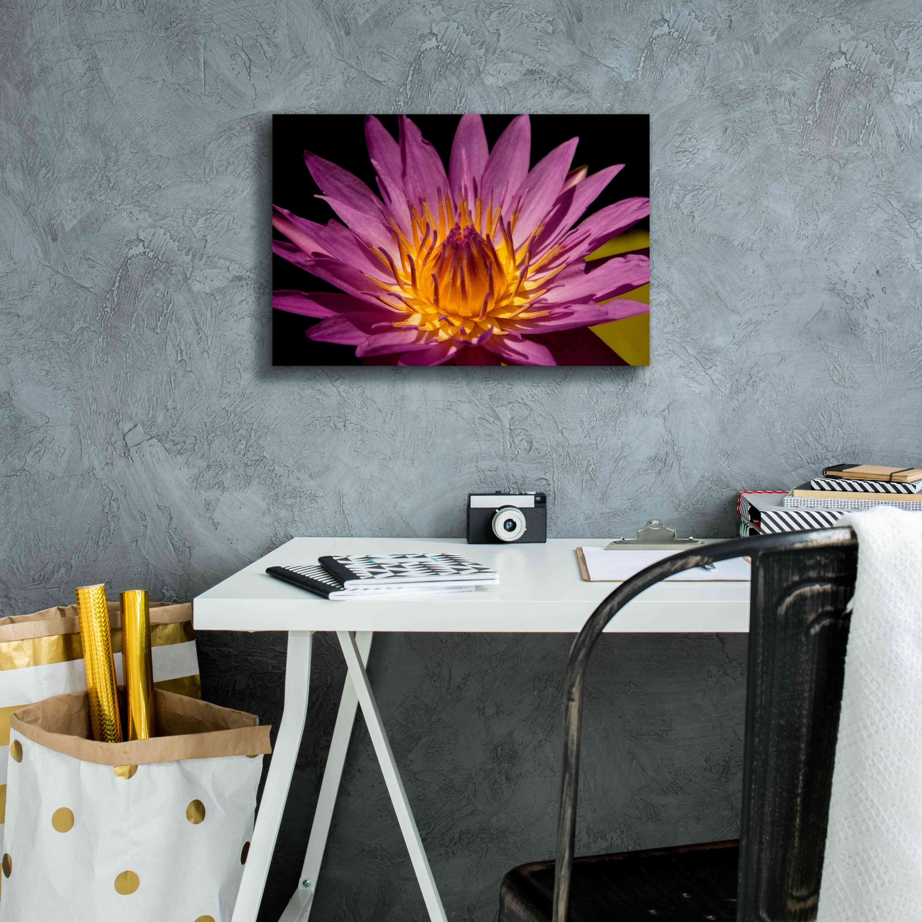 'Fairchild Gardens Lily' by Mike Jones, Giclee Canvas Wall Art,18 x 12