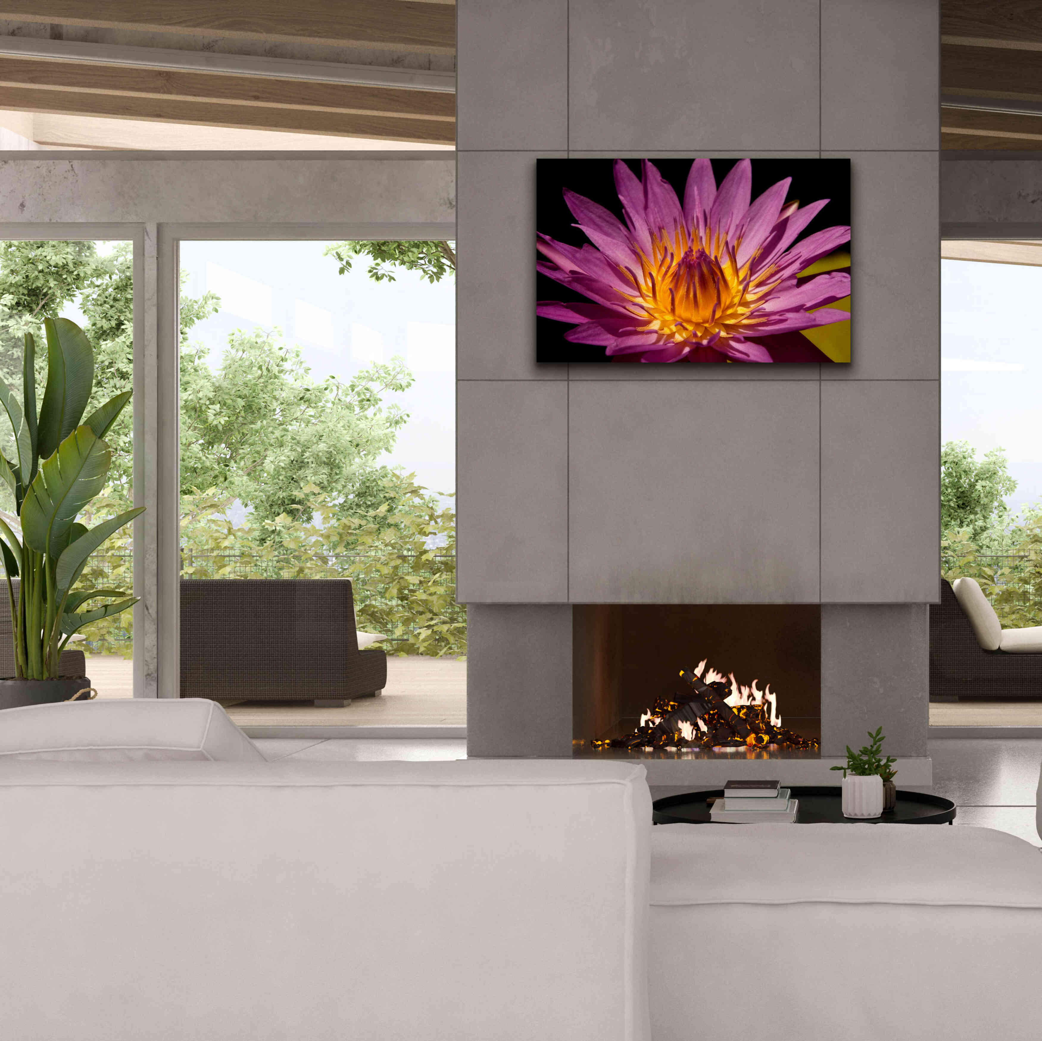 'Fairchild Gardens Lily' by Mike Jones, Giclee Canvas Wall Art,40 x 26