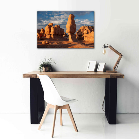 Image of 'Goblin Valley Tall Hoodoo' by Mike Jones, Giclee Canvas Wall Art,40 x 26