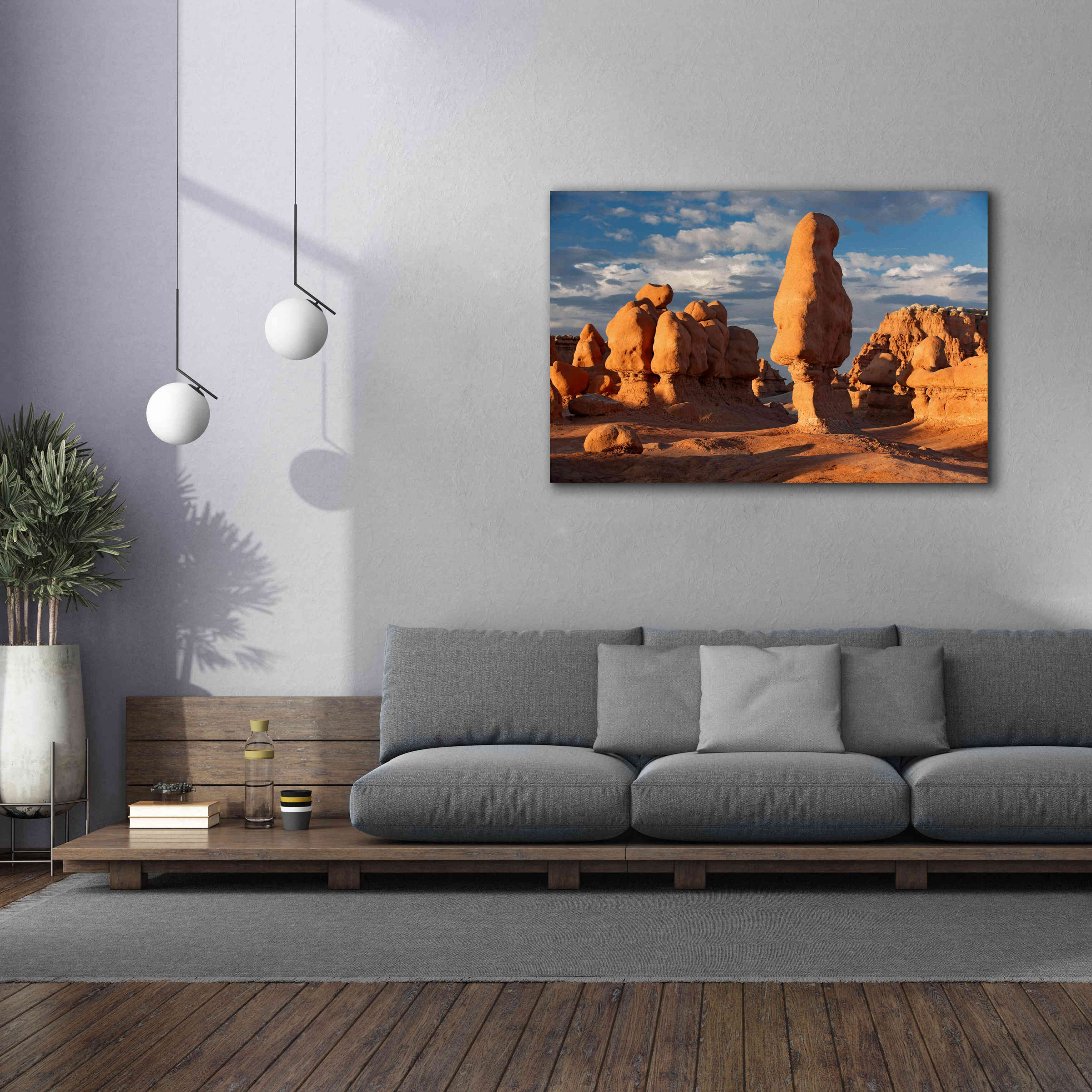 'Goblin Valley Tall Hoodoo' by Mike Jones, Giclee Canvas Wall Art,60 x 40