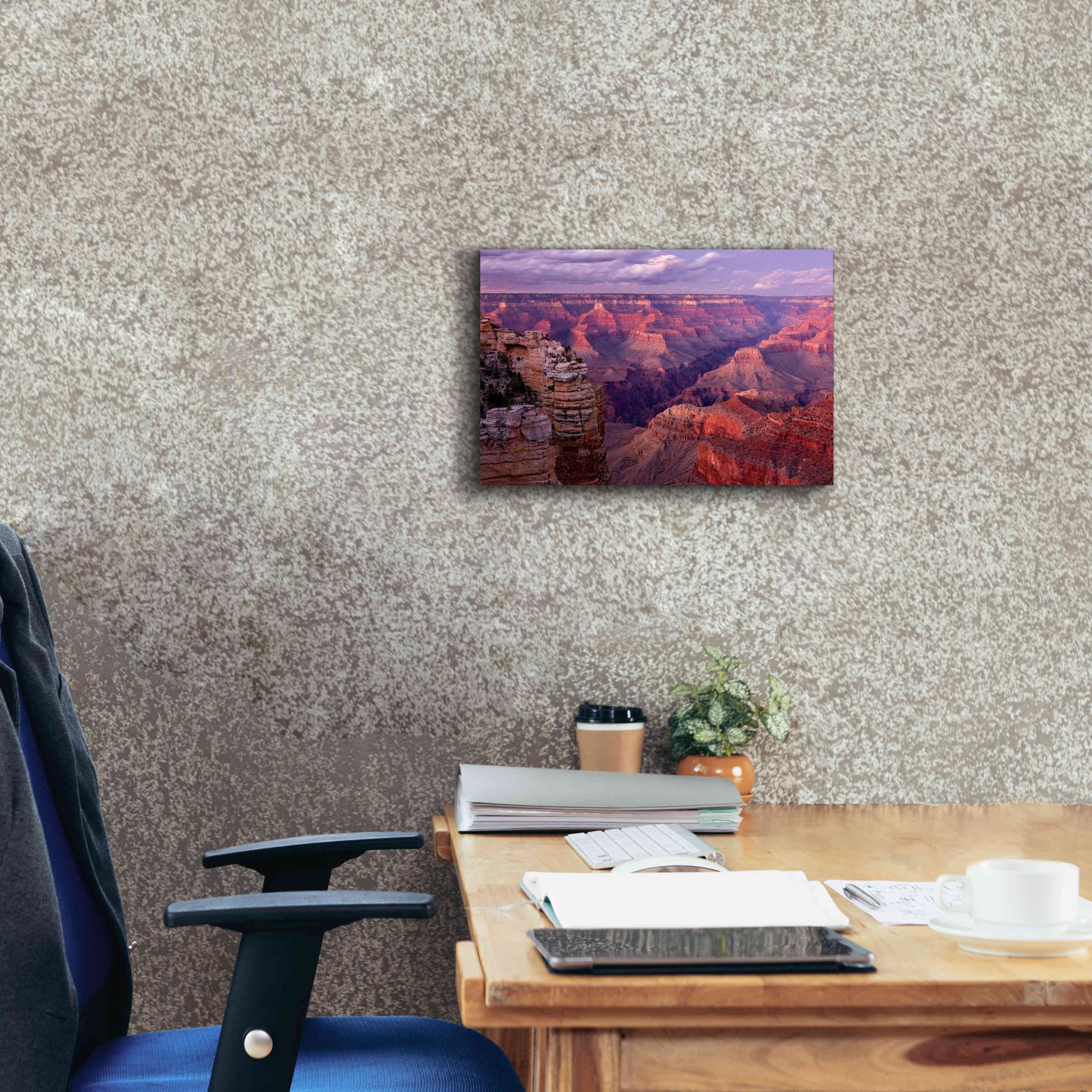 'Grand Canyon near Mather Point' by Mike Jones, Giclee Canvas Wall Art,18 x 12