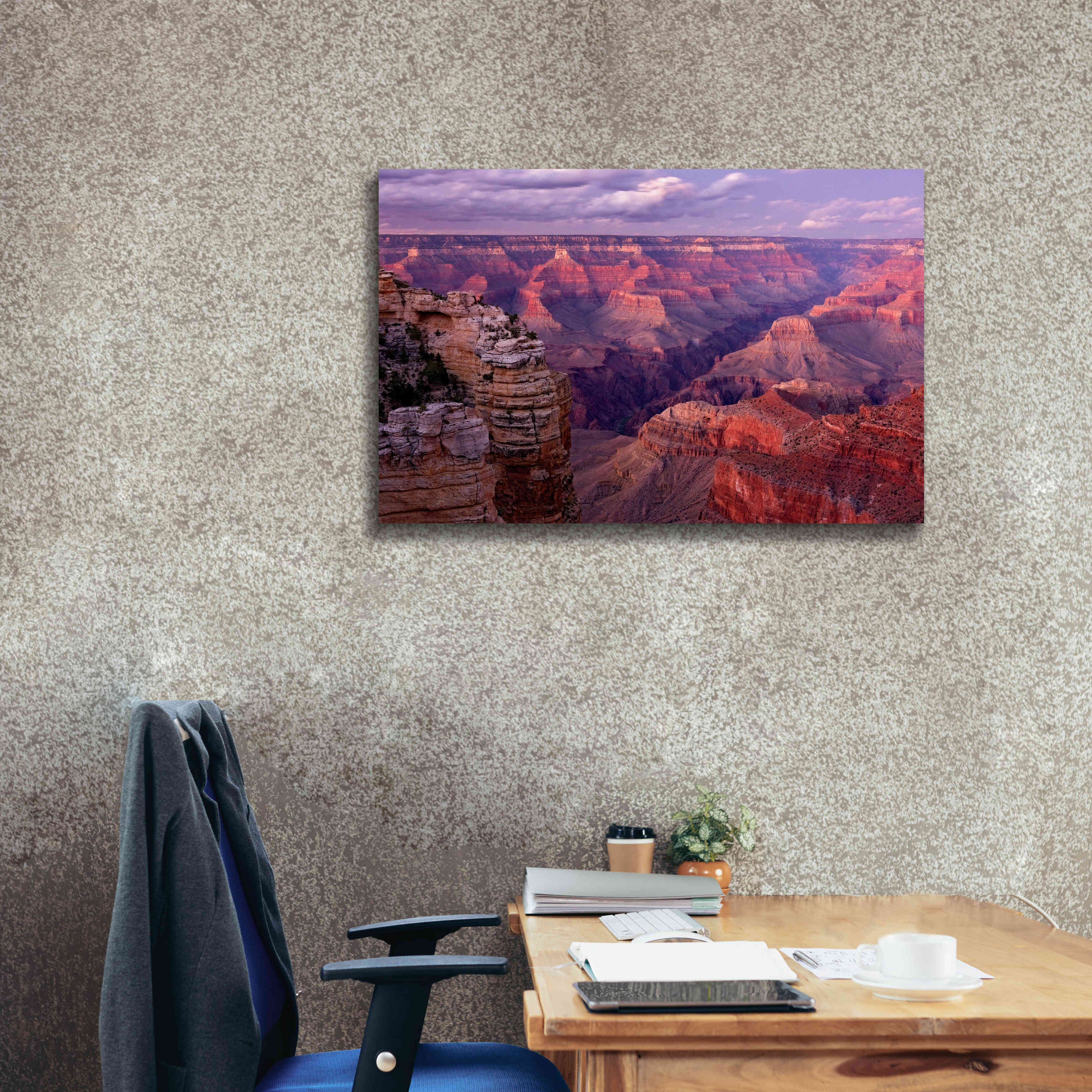 'Grand Canyon near Mather Point' by Mike Jones, Giclee Canvas Wall Art,40 x 26