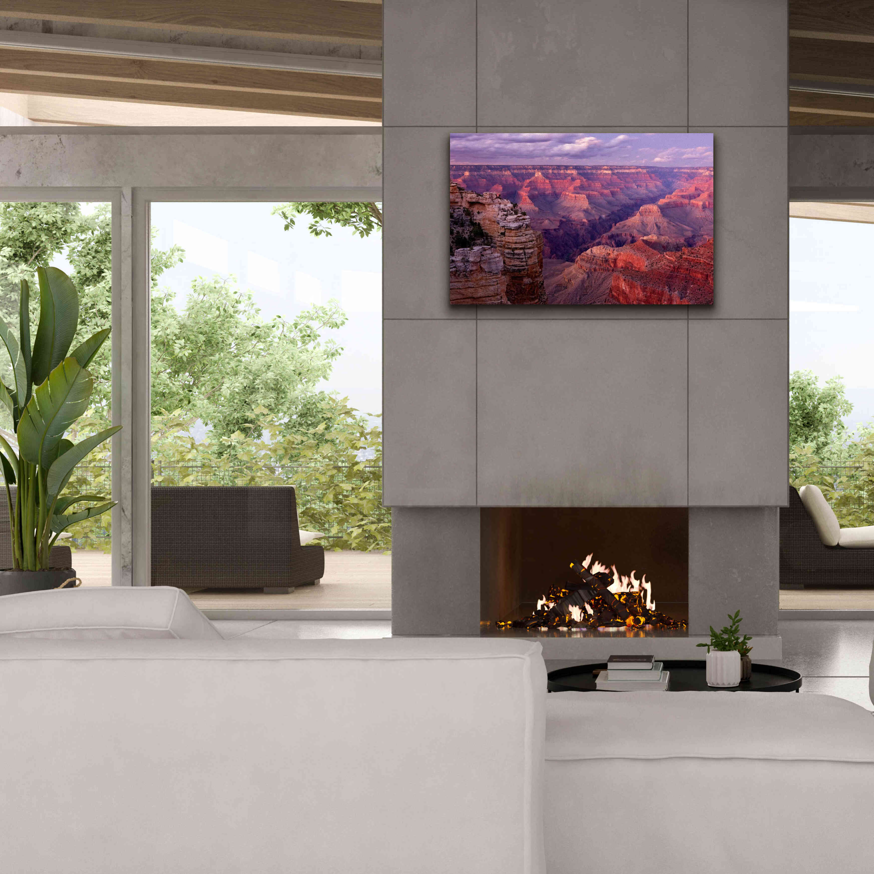 'Grand Canyon near Mather Point' by Mike Jones, Giclee Canvas Wall Art,40 x 26
