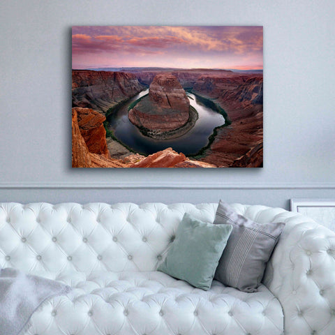 Image of 'Horseshoe Bend Dusk' by Mike Jones, Giclee Canvas Wall Art,54 x 40