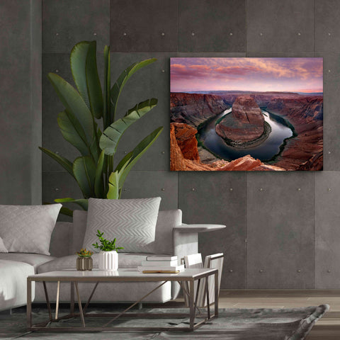 Image of 'Horseshoe Bend Dusk' by Mike Jones, Giclee Canvas Wall Art,54 x 40