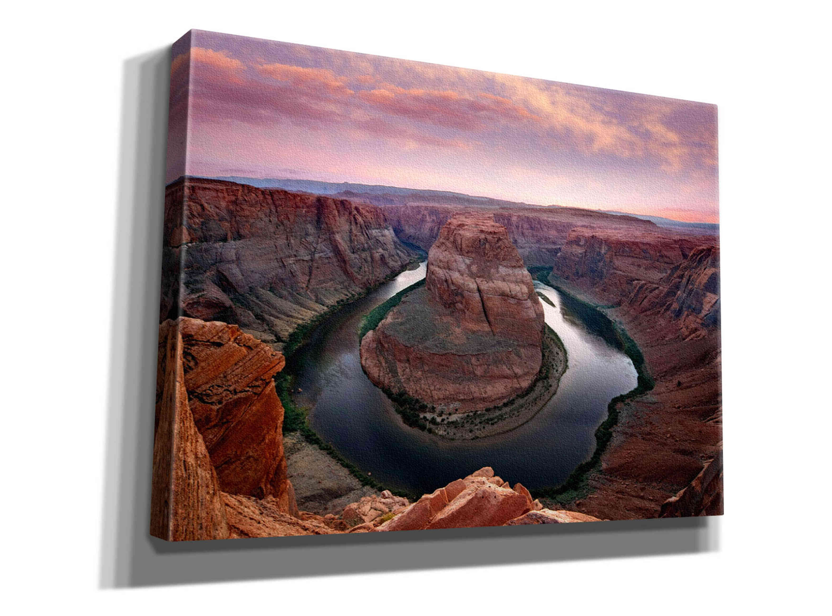 'Horseshoe Bend Dusk' by Mike Jones, Giclee Canvas Wall Art