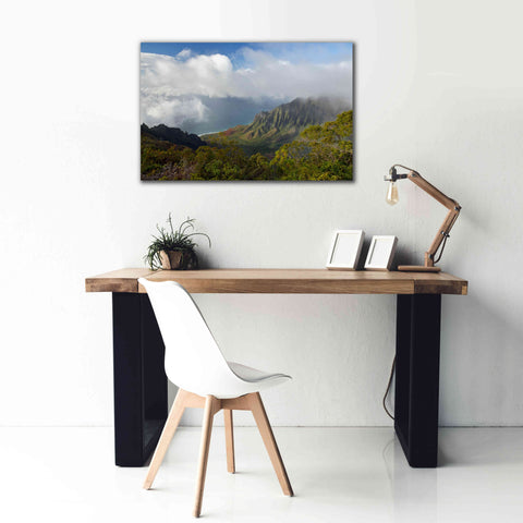 Image of 'Kauai Kalalou Canyon' by Mike Jones, Giclee Canvas Wall Art,40 x 26