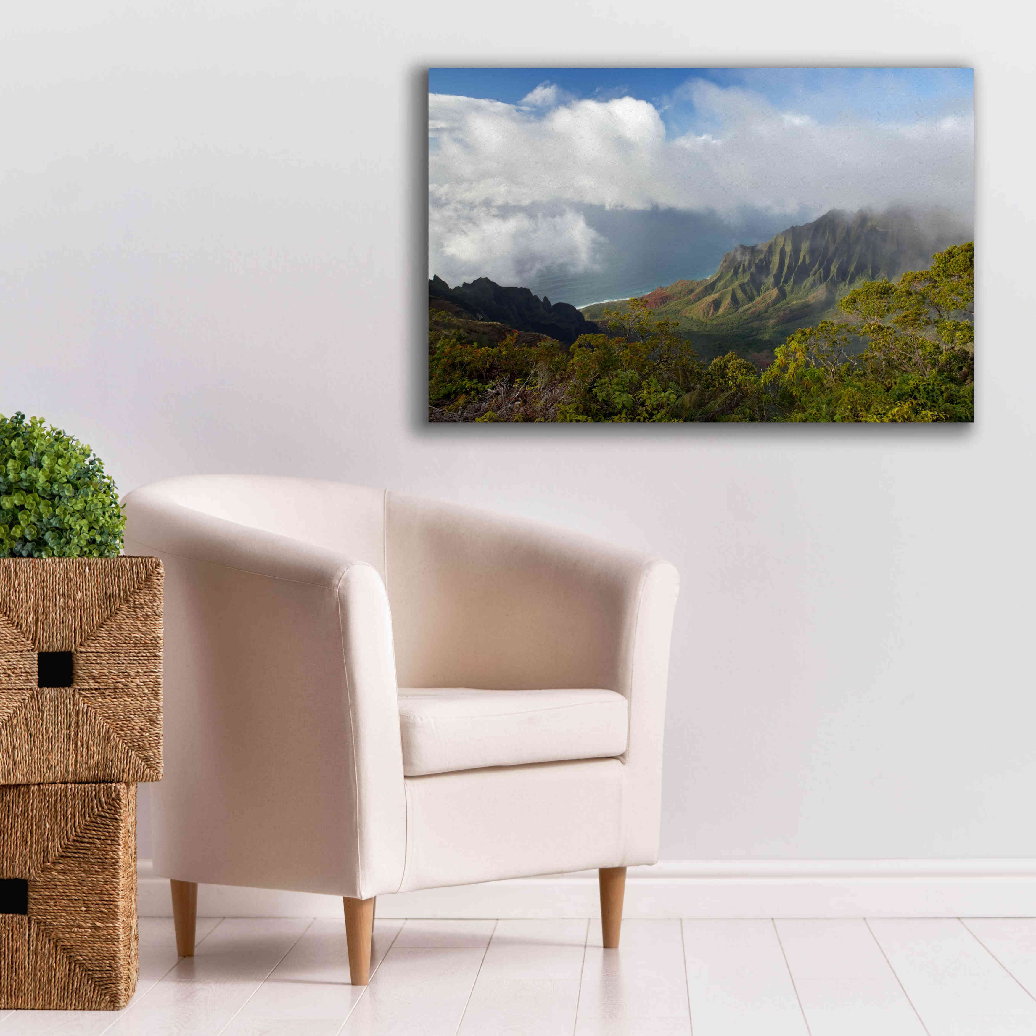 'Kauai Kalalou Canyon' by Mike Jones, Giclee Canvas Wall Art,40 x 26