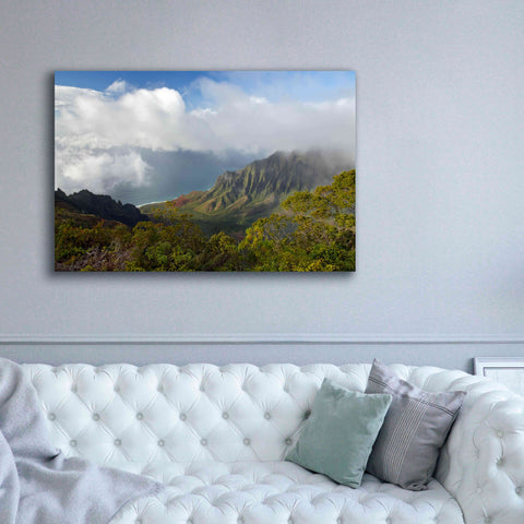 Image of 'Kauai Kalalou Canyon' by Mike Jones, Giclee Canvas Wall Art,60 x 40