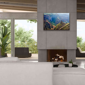 'Kauai Waimea Canyon Waipoo Falls' by Mike Jones, Giclee Canvas Wall Art,40 x 26