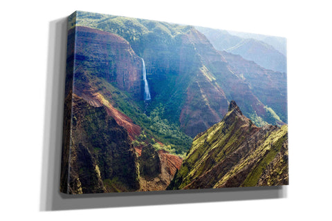 Image of 'Kauai Waimea Canyon Waipoo Falls' by Mike Jones, Giclee Canvas Wall Art