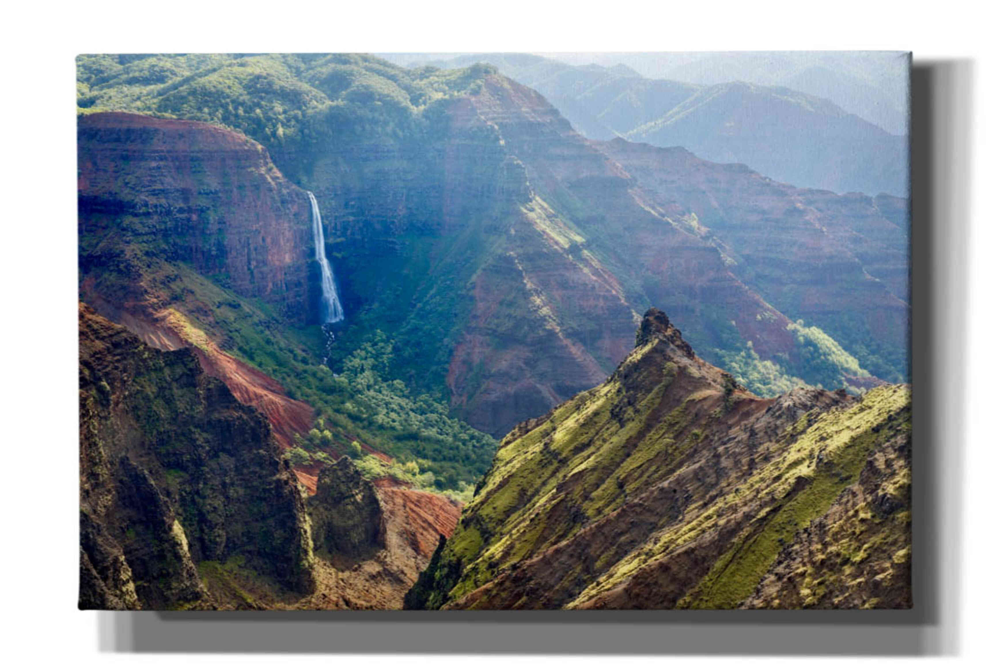 'Kauai Waimea Canyon Waipoo Falls' by Mike Jones, Giclee Canvas Wall Art