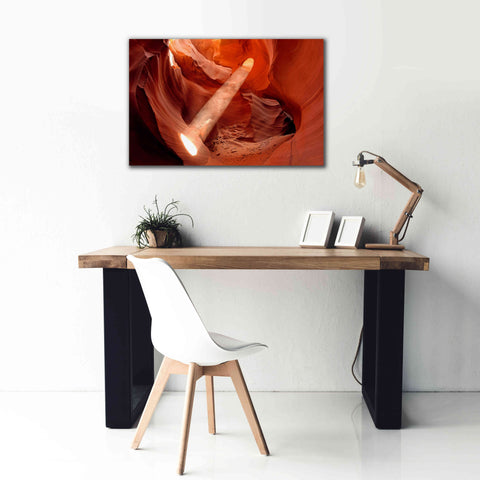 Image of 'Lower Antelope Light Beam' by Mike Jones, Giclee Canvas Wall Art,40 x 26