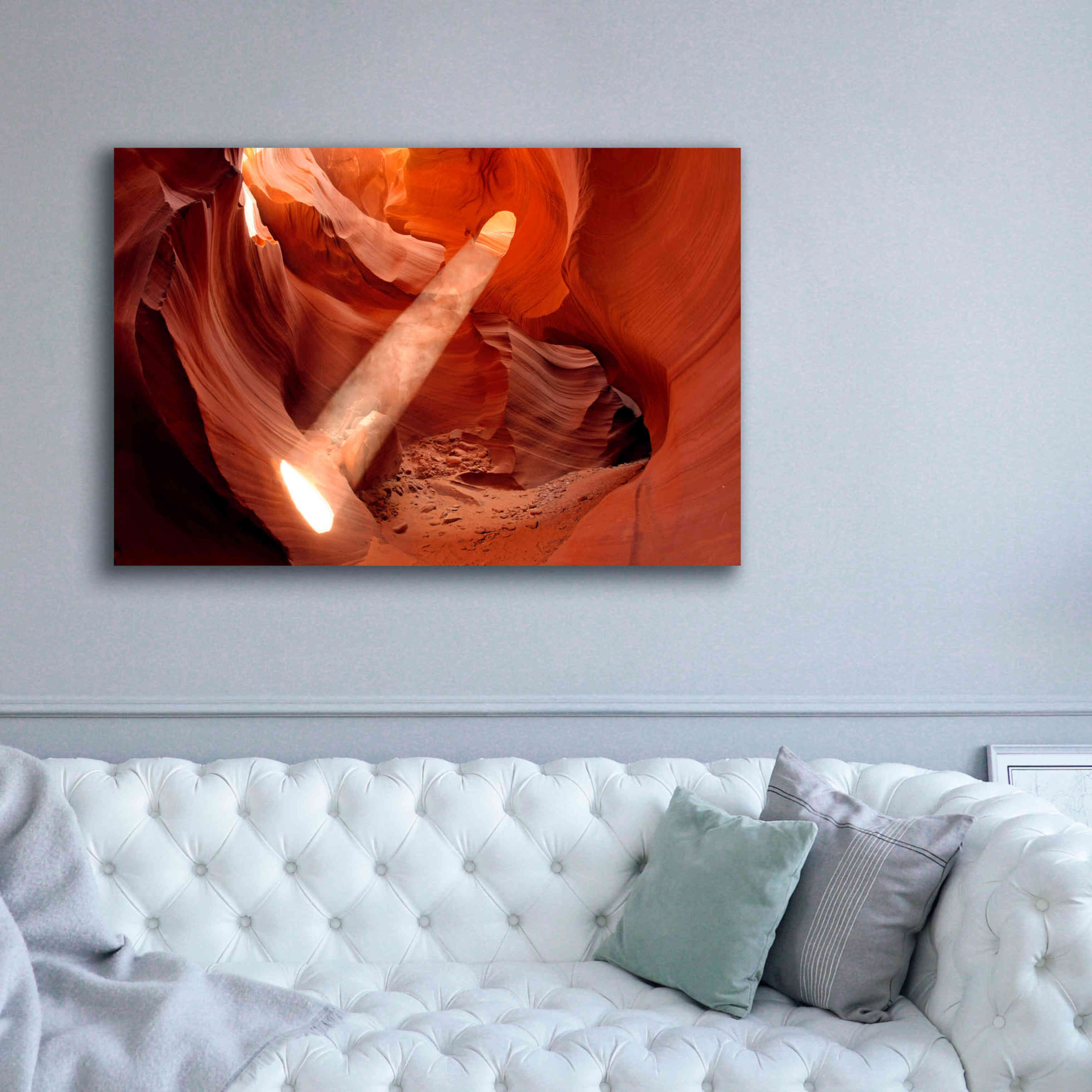 'Lower Antelope Light Beam' by Mike Jones, Giclee Canvas Wall Art,60 x 40