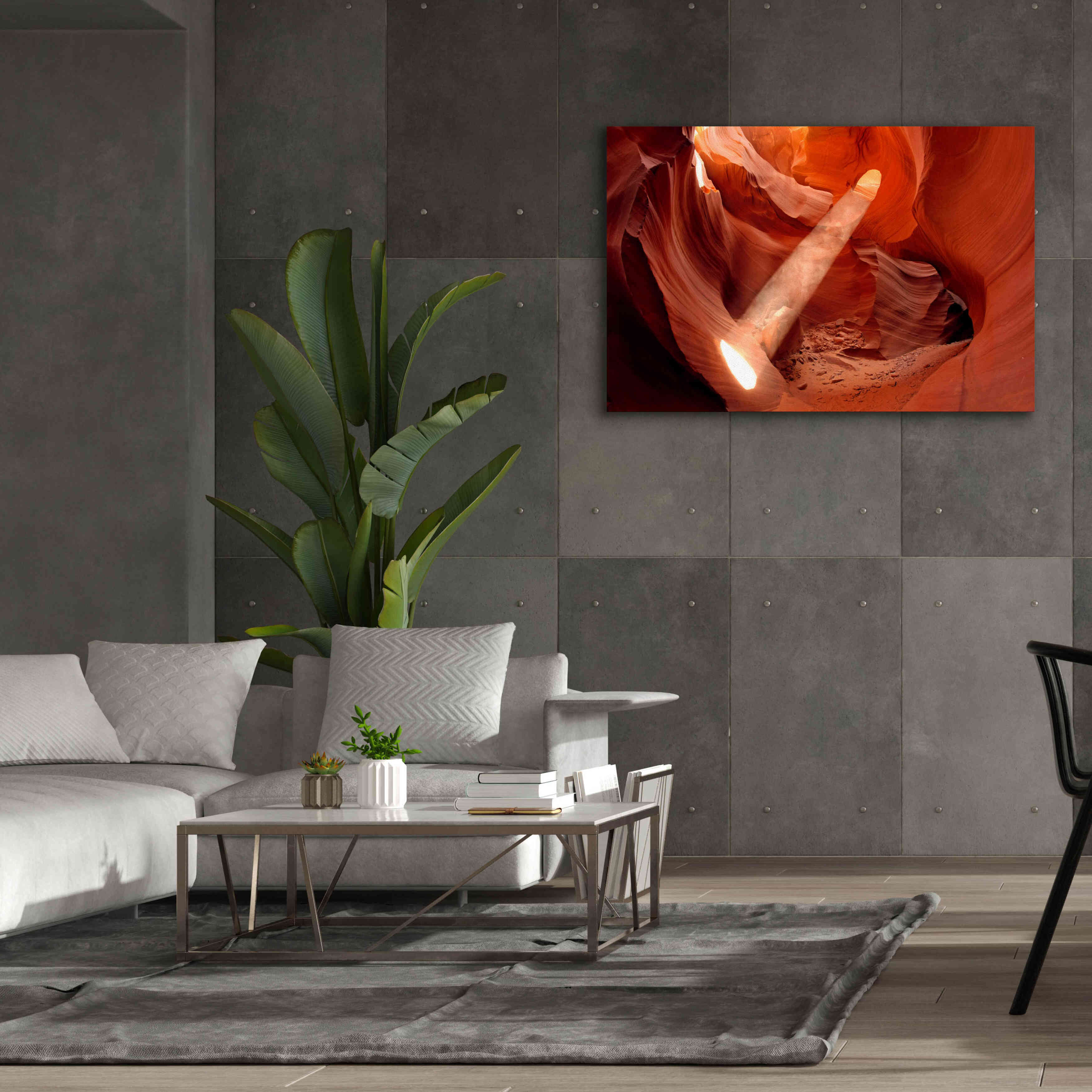 'Lower Antelope Light Beam' by Mike Jones, Giclee Canvas Wall Art,60 x 40