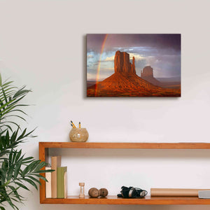 'Mittens Rainbow' by Mike Jones, Giclee Canvas Wall Art,18 x 12