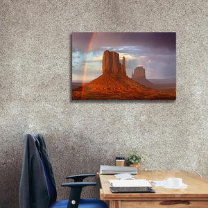 'Mittens Rainbow' by Mike Jones, Giclee Canvas Wall Art,40 x 26