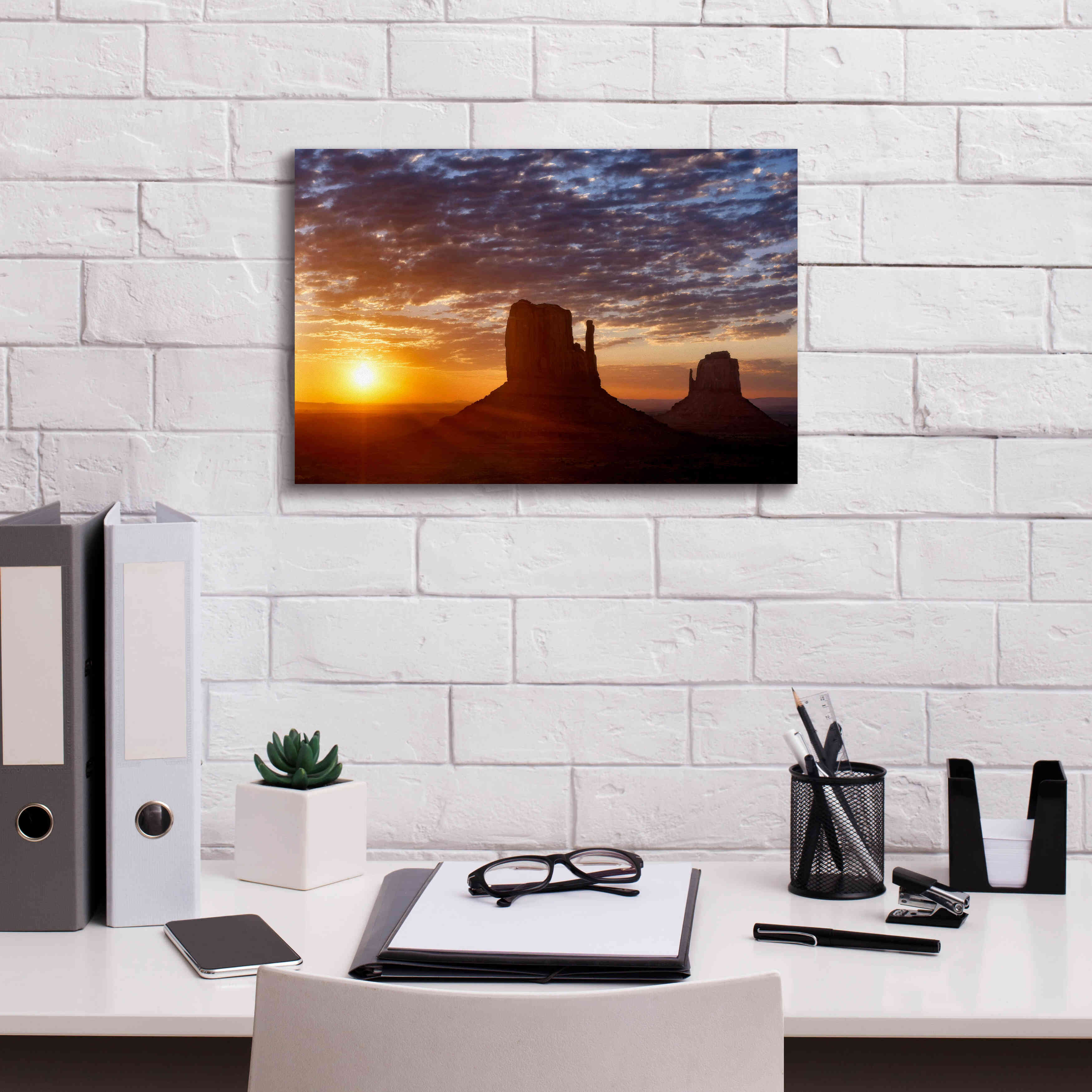 'Mittens Sunrise squeezecrop' by Mike Jones, Giclee Canvas Wall Art,18 x 12