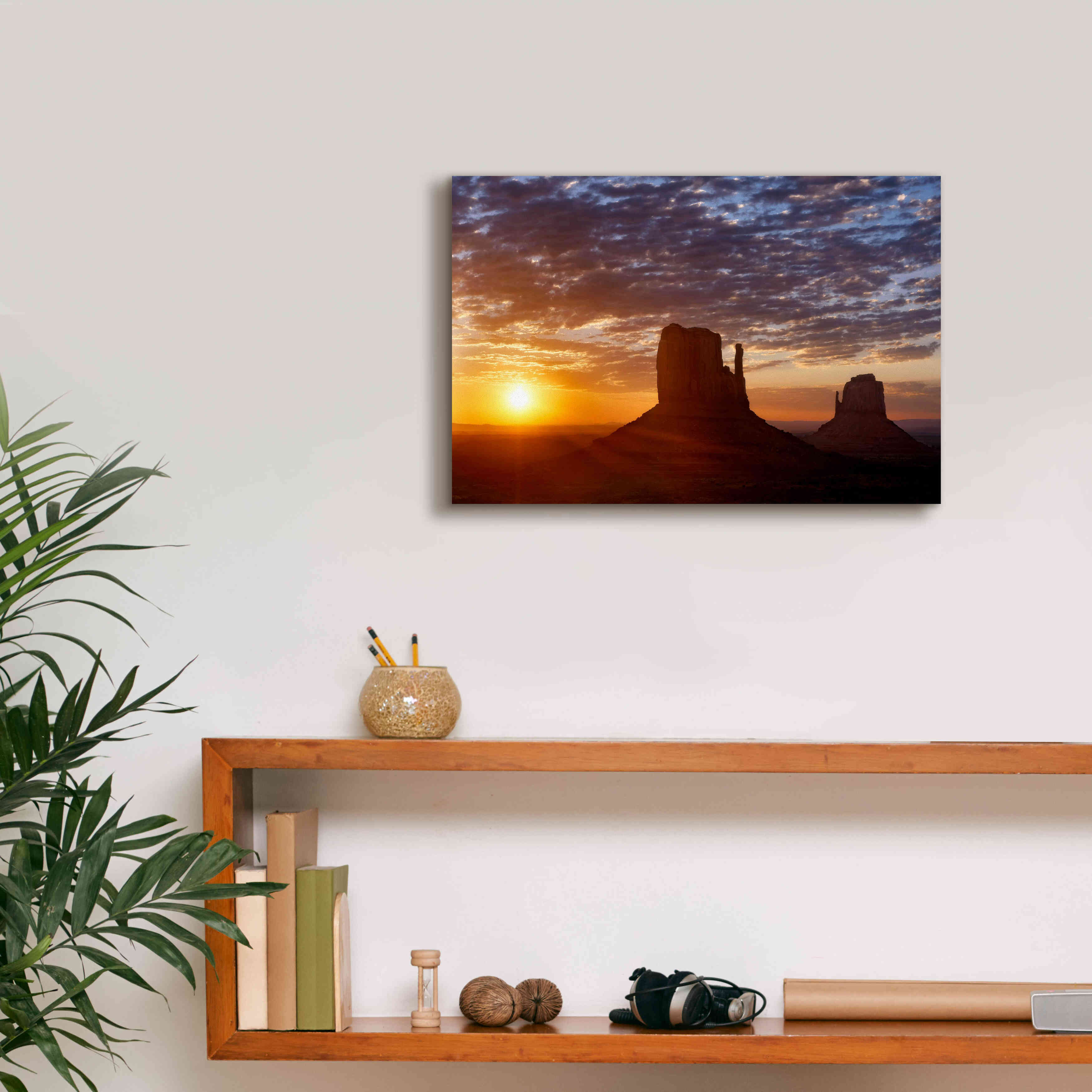 'Mittens Sunrise squeezecrop' by Mike Jones, Giclee Canvas Wall Art,18 x 12