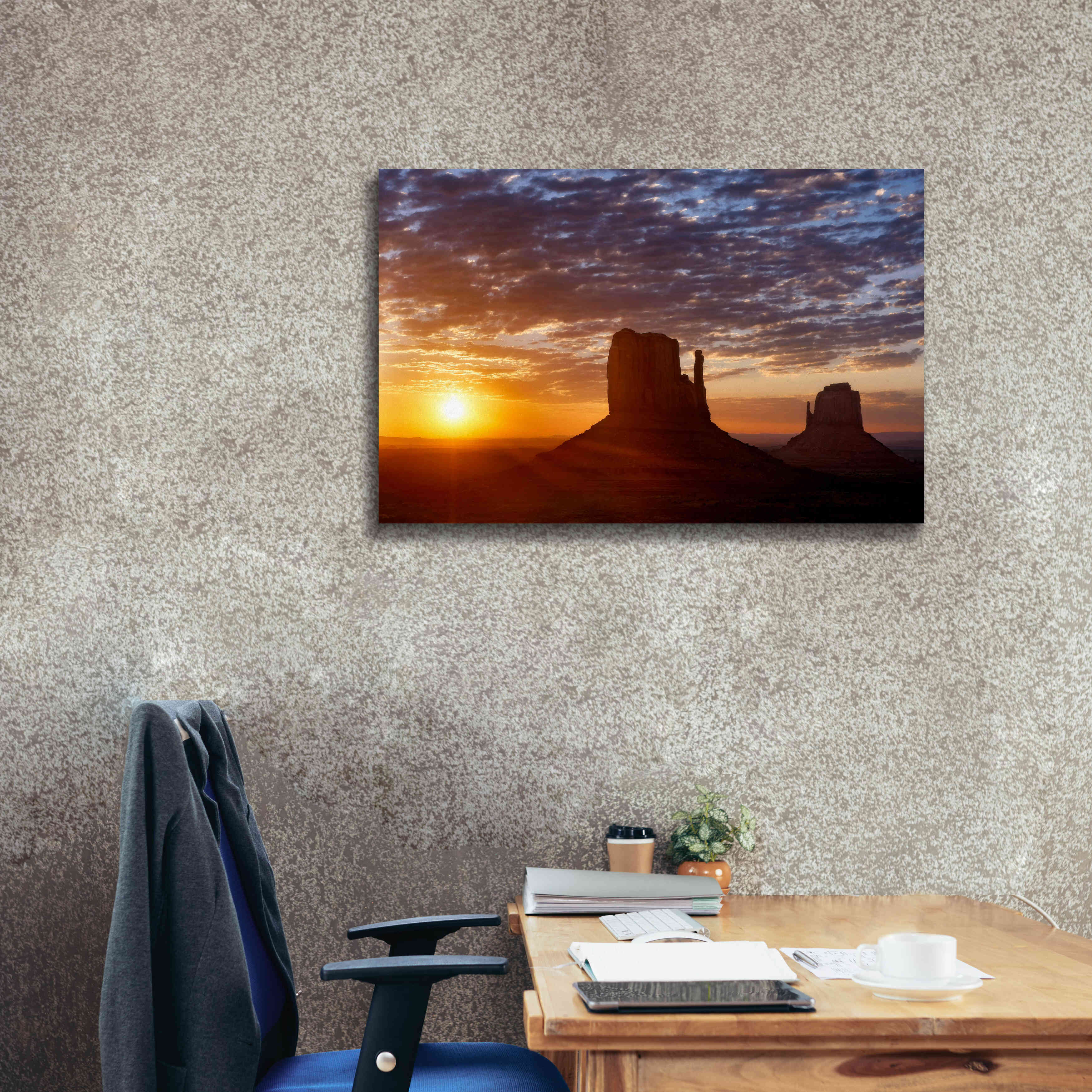 'Mittens Sunrise squeezecrop' by Mike Jones, Giclee Canvas Wall Art,40 x 26