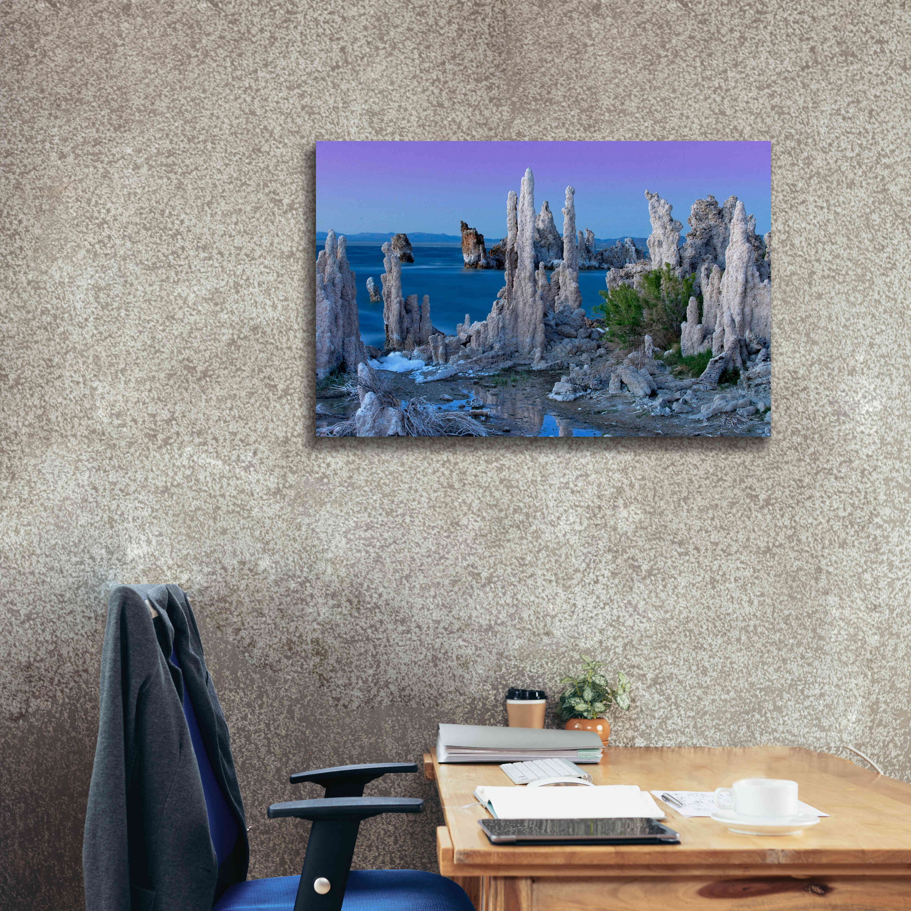 'Mono Lake Dusk' by Mike Jones, Giclee Canvas Wall Art,40 x 26