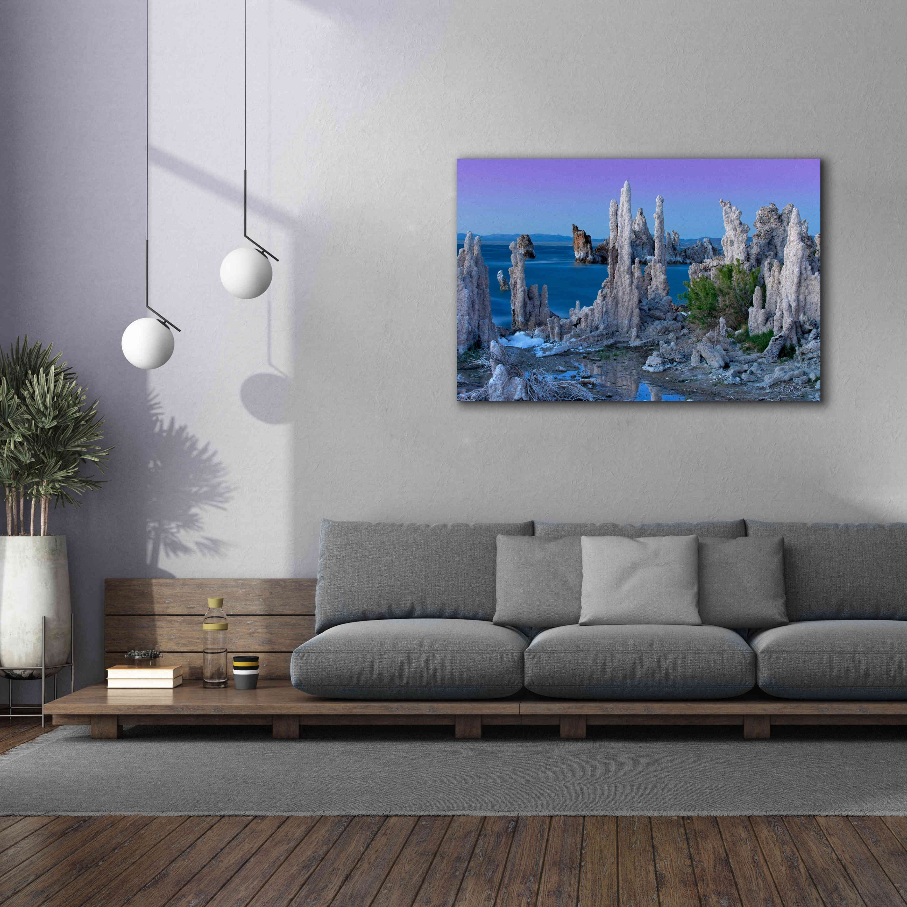 'Mono Lake Dusk' by Mike Jones, Giclee Canvas Wall Art,60 x 40