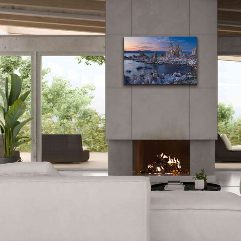 Image of 'Mono Lake South Tufa Dusk' by Mike Jones, Giclee Canvas Wall Art,40 x 26