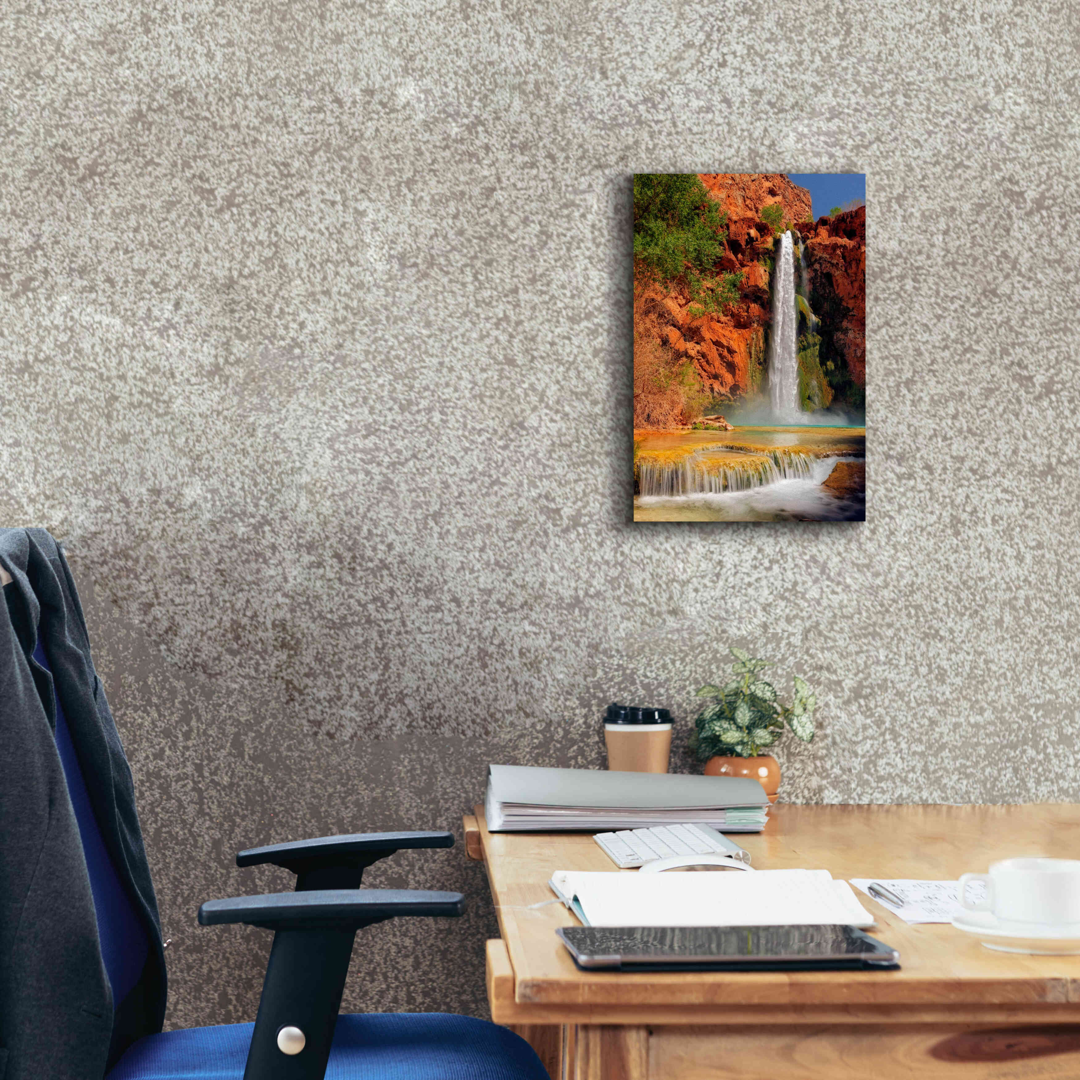 'Mooney Falls' by Mike Jones, Giclee Canvas Wall Art,12 x 18
