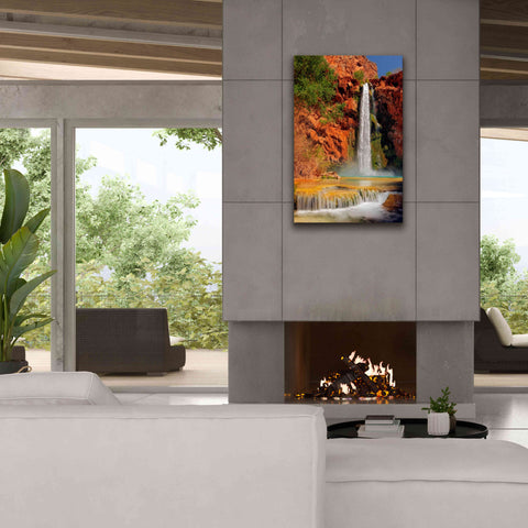 Image of 'Mooney Falls' by Mike Jones, Giclee Canvas Wall Art,26 x 40