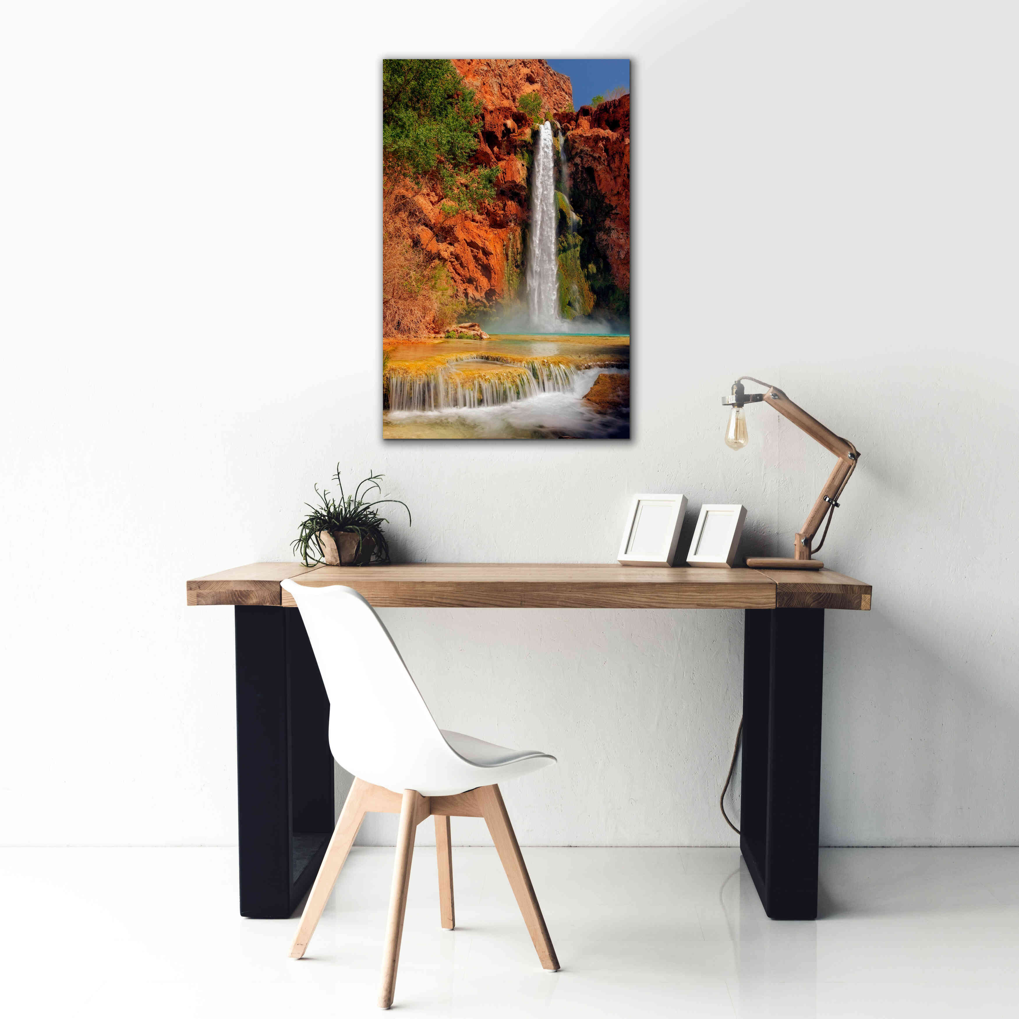 'Mooney Falls' by Mike Jones, Giclee Canvas Wall Art,26 x 40