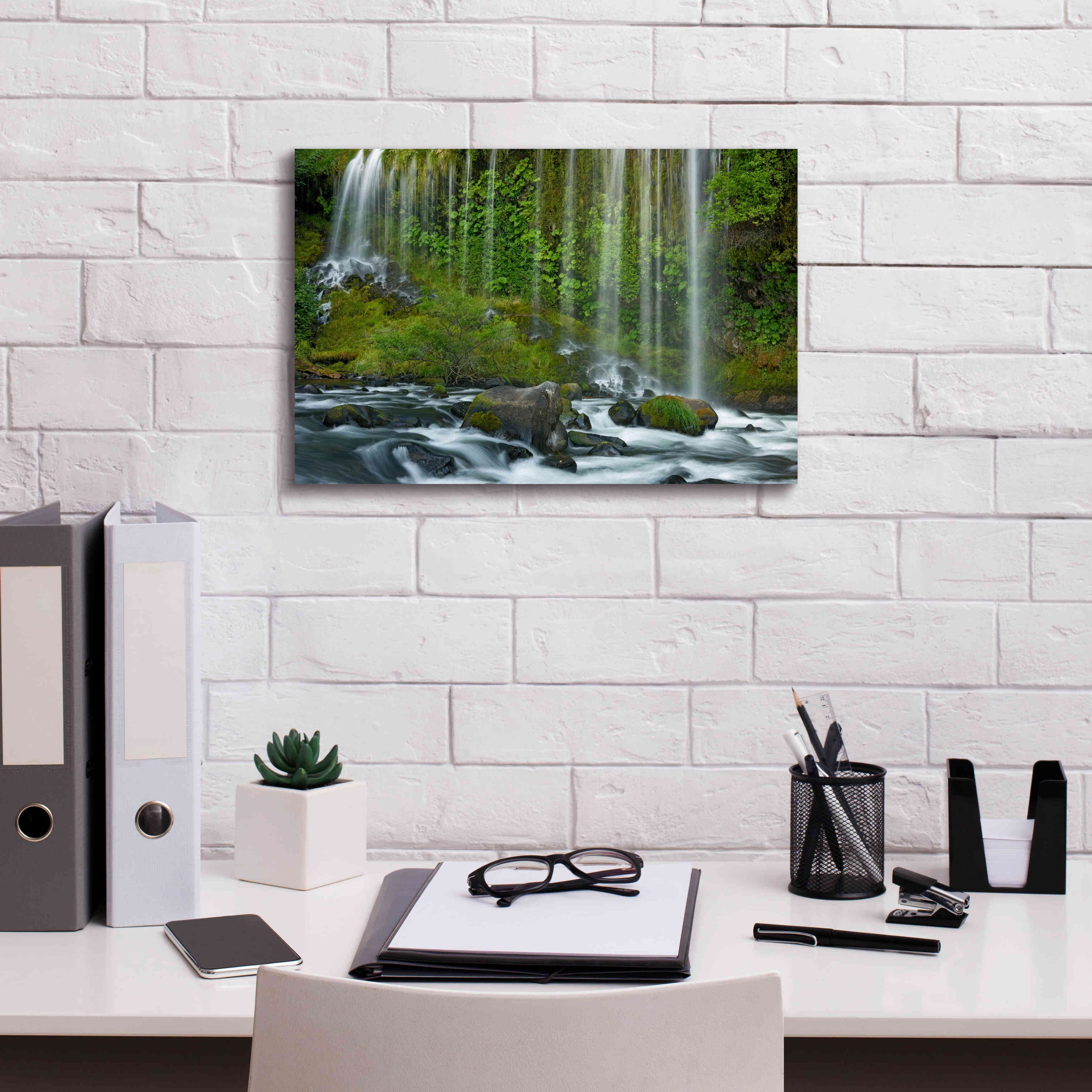 'Mossbrae Falls' by Mike Jones, Giclee Canvas Wall Art,18 x 12