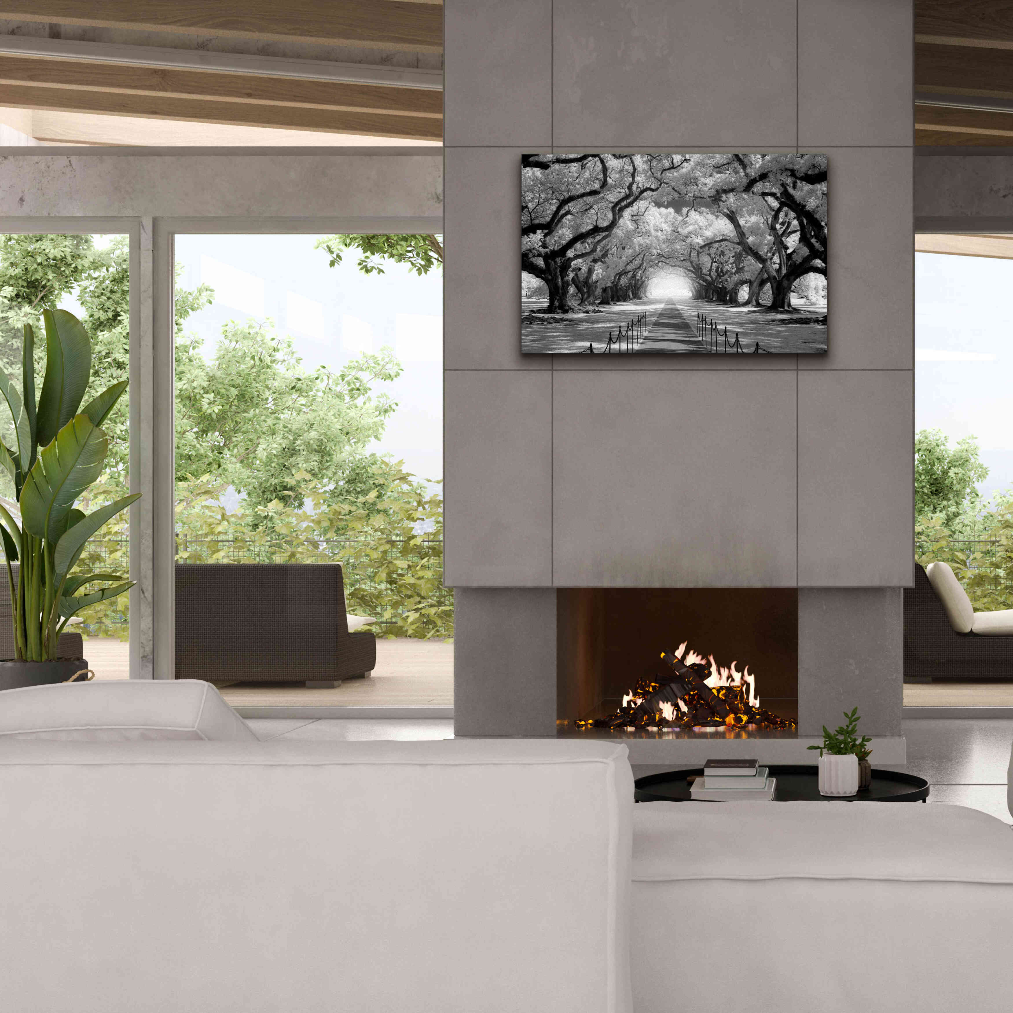 'Oak Alley inf CHECK' by Mike Jones, Giclee Canvas Wall Art,40 x 26