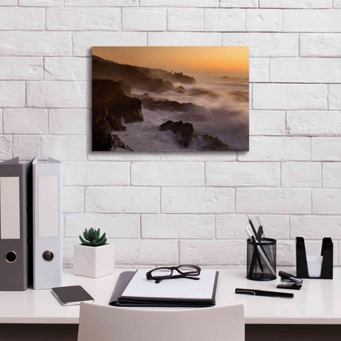 Image of 'Oregon Shore Acres SP Dusk' by Mike Jones, Giclee Canvas Wall Art,18 x 12