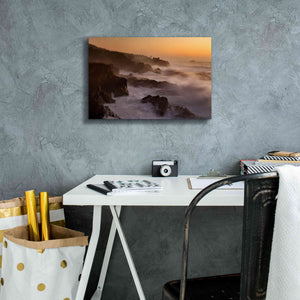 'Oregon Shore Acres SP Dusk' by Mike Jones, Giclee Canvas Wall Art,18 x 12