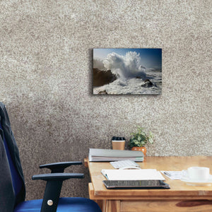 'Oregon Shore Acres SP Wave' by Mike Jones, Giclee Canvas Wall Art,18 x 12